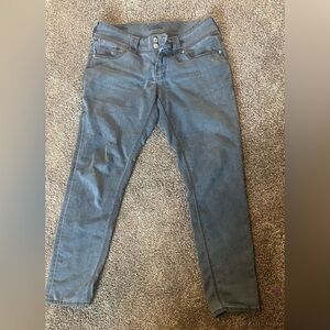 Seven7 Mid-Rise Skinny Jeans in Denim Blue